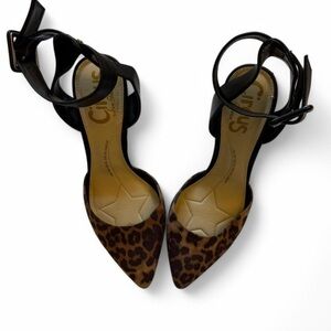 vintage leopard suede heels